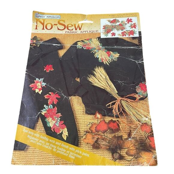 Daisy Kingdom No Sew Iron‎ On Fabric Applique Autumn Splendor Thanksgiving Fall - Picture 1 of 7